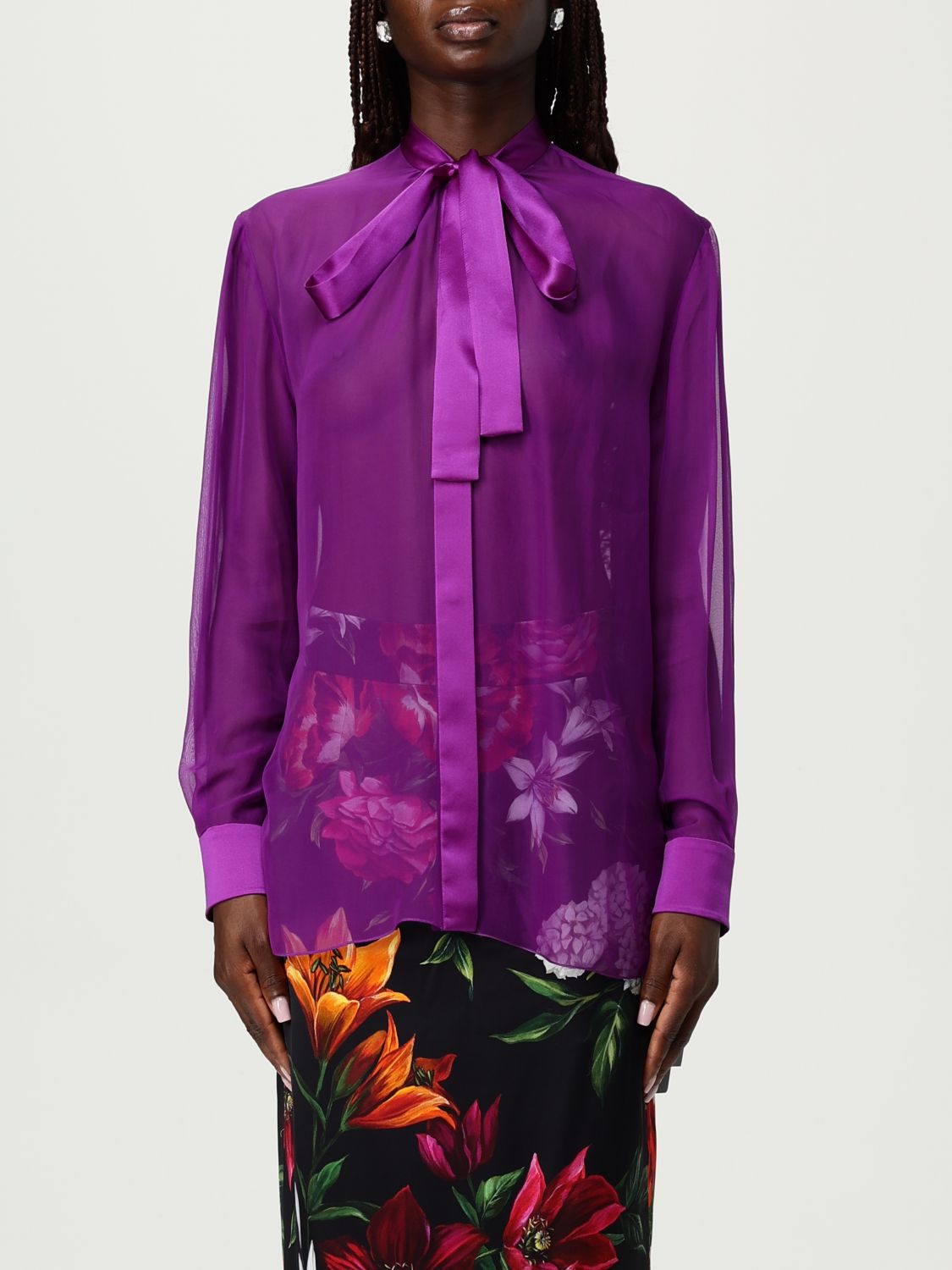 Dolce & Gabbana Shirt Woman Color Violet In Purple