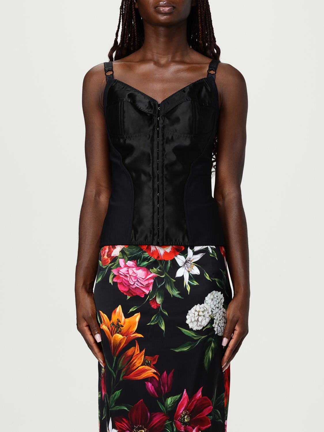 Dolce & Gabbana Top Woman Color Black In Gold