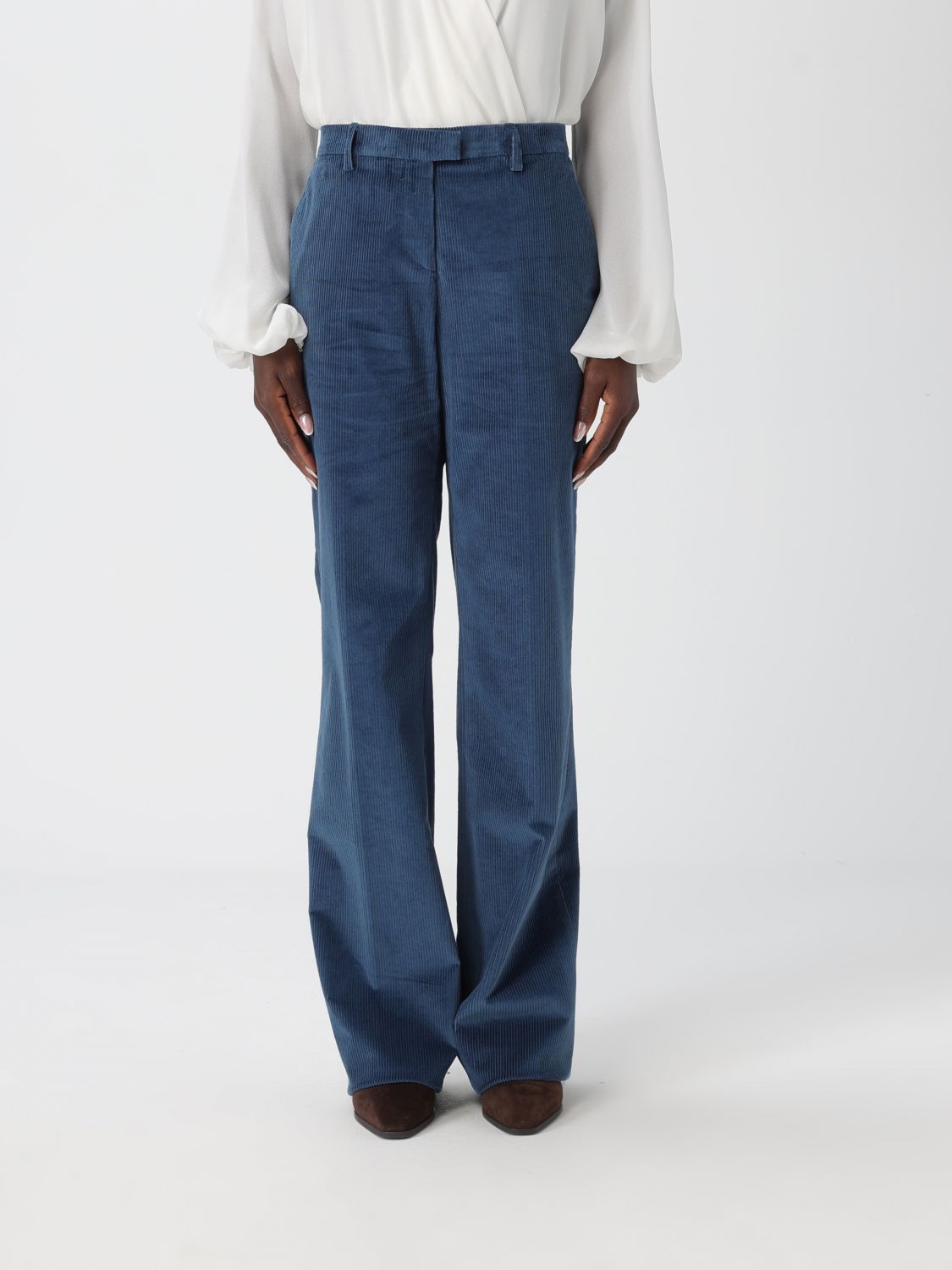 Etro Pants Woman Color Blue In Blue