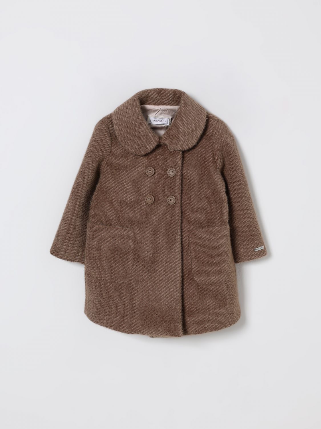 Monnalisa Coat  Kids Color Beige In Nude