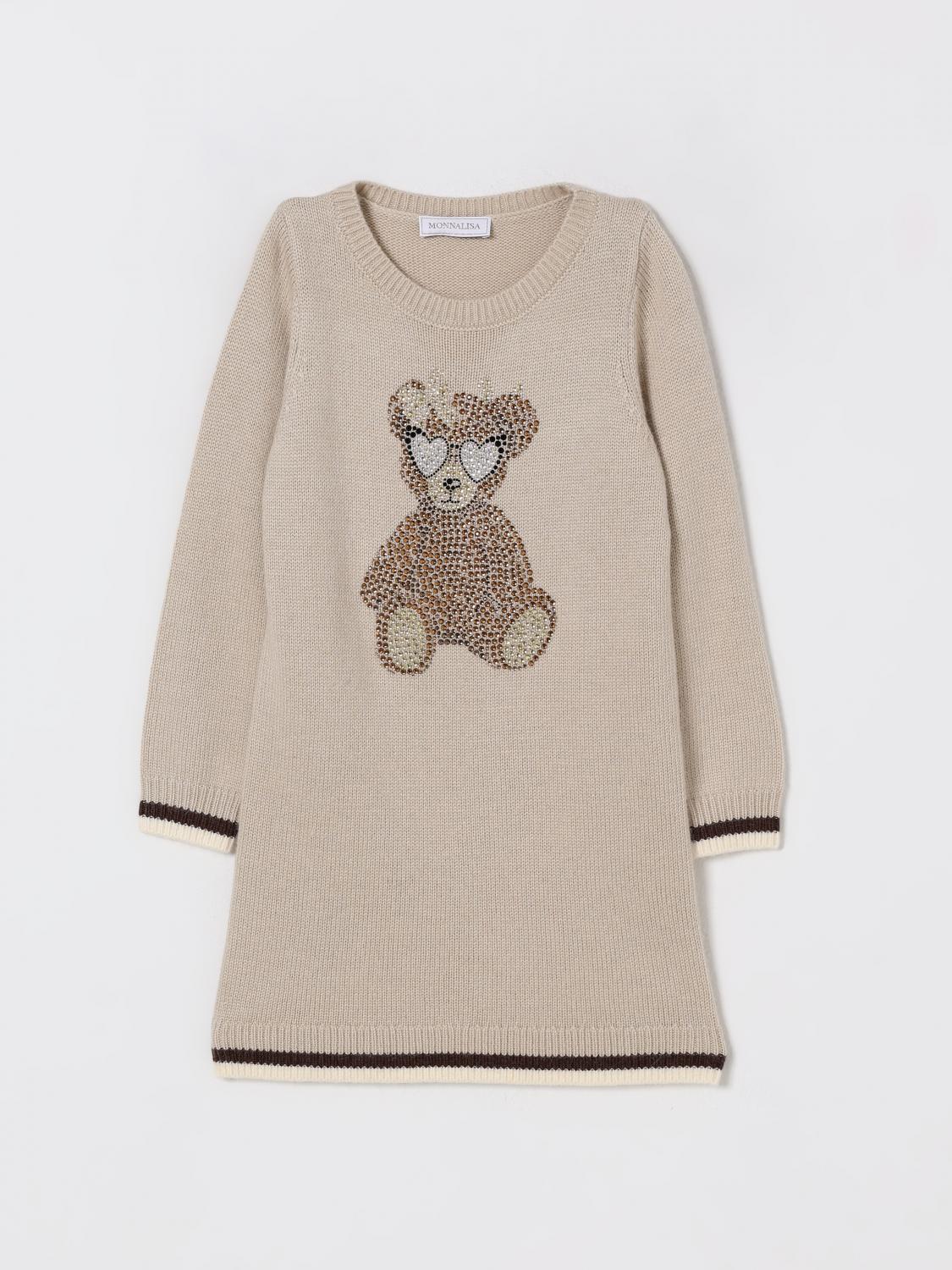 MONNALISA Kleid Kinder Farbe Beige