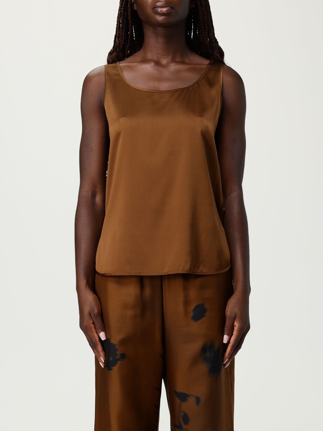 Mm Max Mara Top  Woman Color Camel In Brown