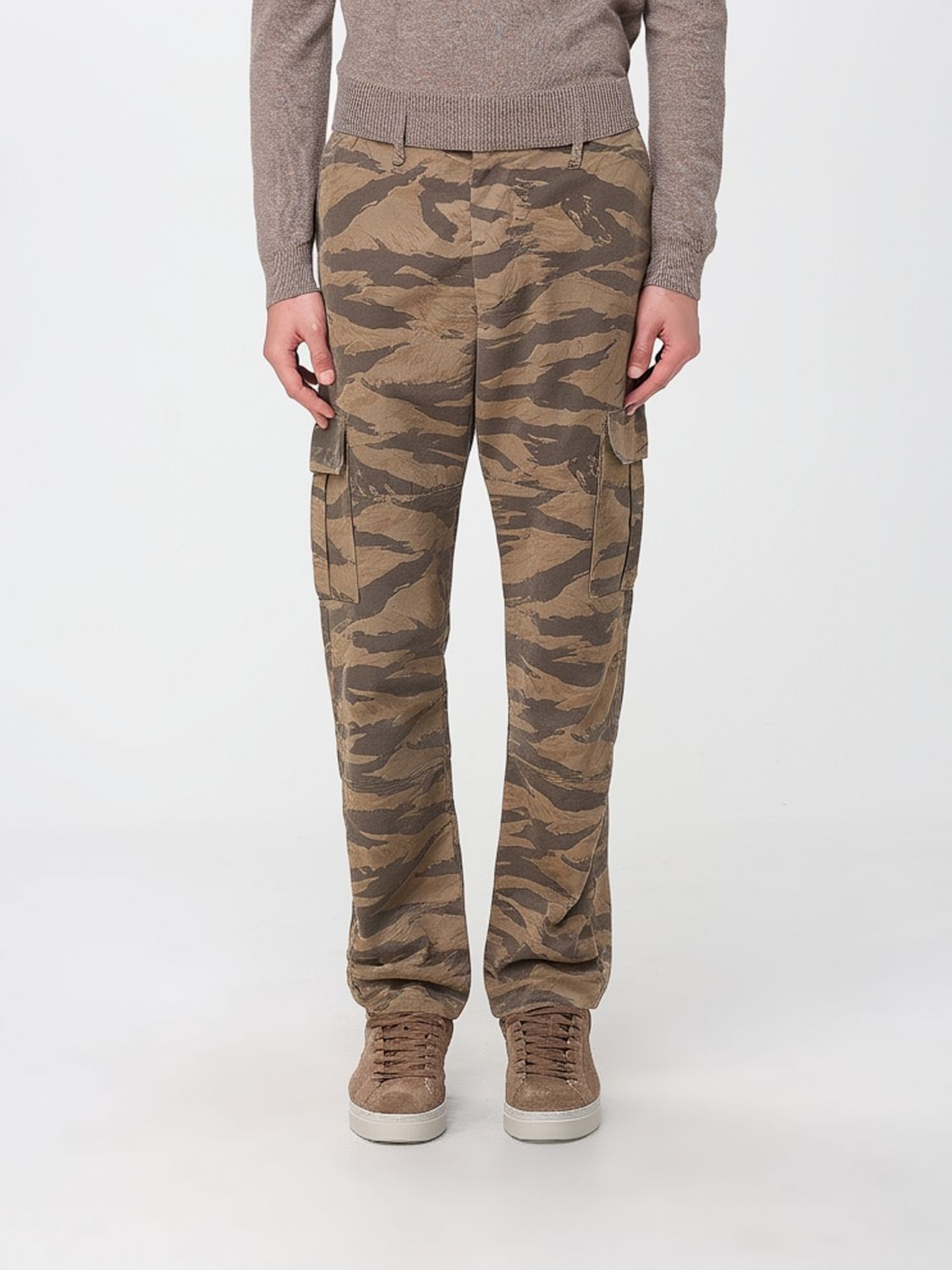 Represent Stretch-cotton Cargo Trousers In Multi