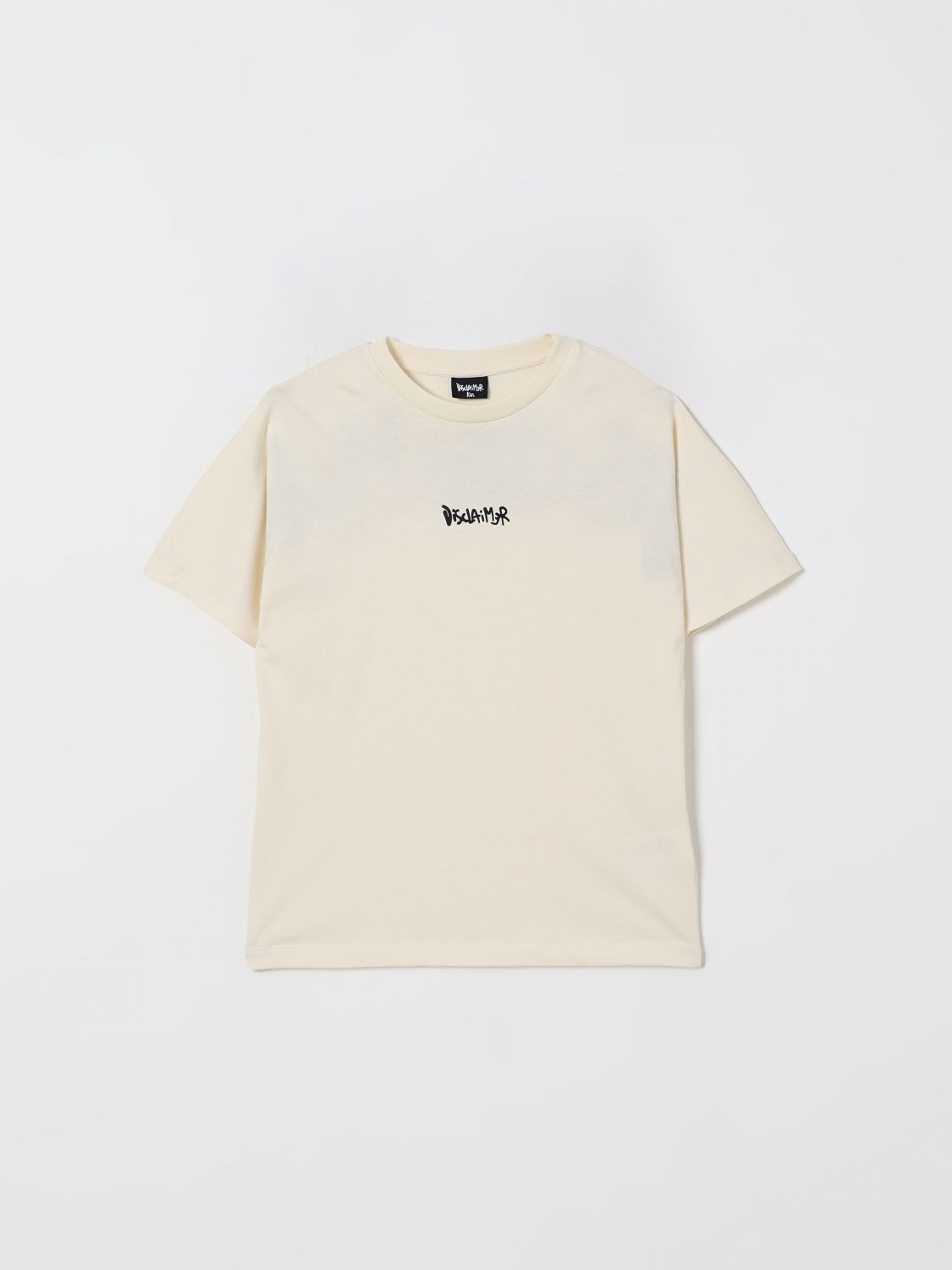 Disclaimer T-shirt  Kids Color Milk In White
