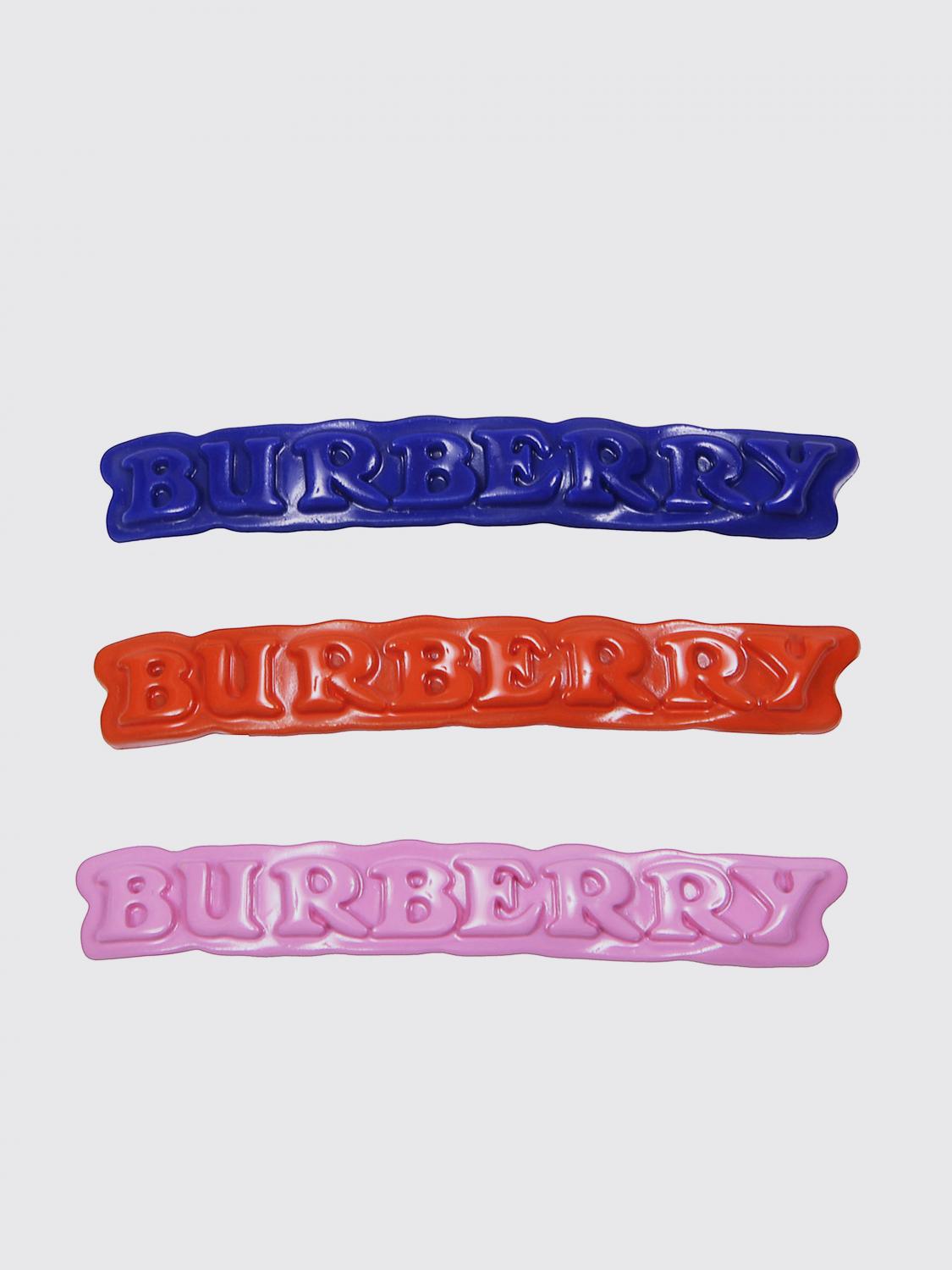 Burberry Hair Clip Kids In Red