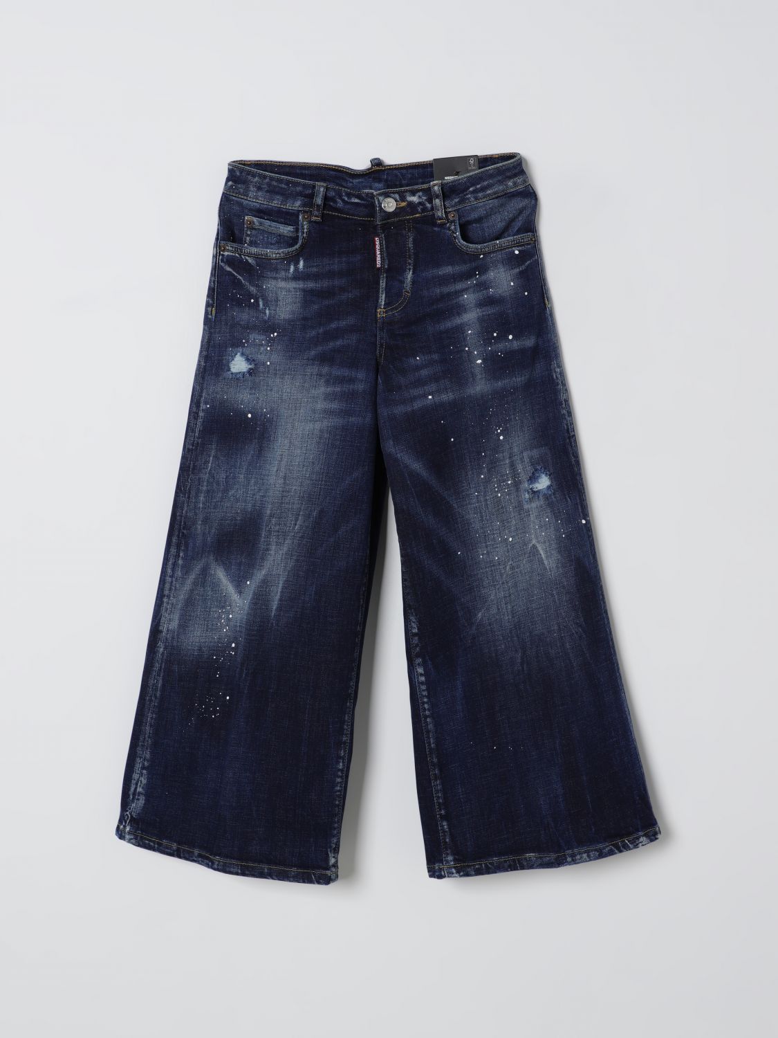 Dsquared2 Jeans Kids Color Denim In Blue