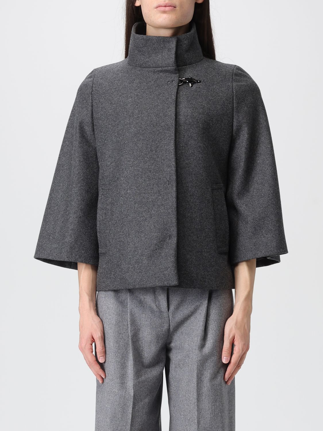 Fay Coat  Woman Color Grey In Gray