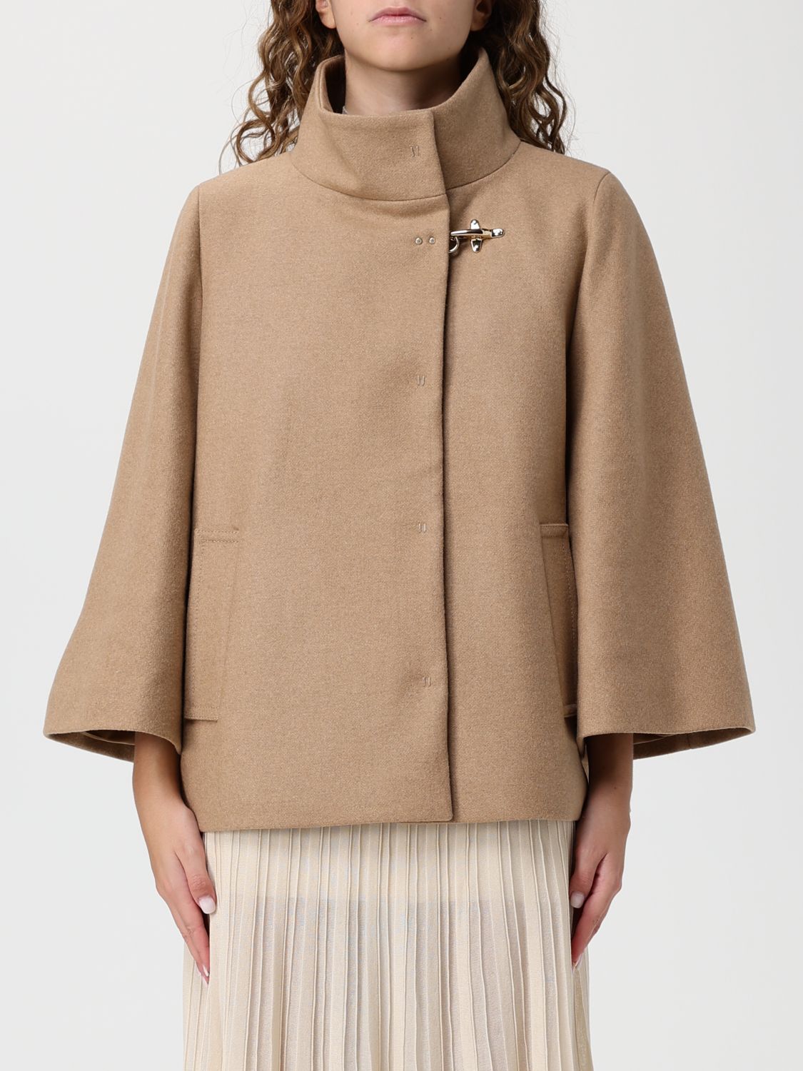 Fay Coat  Woman Color Camel In Brown