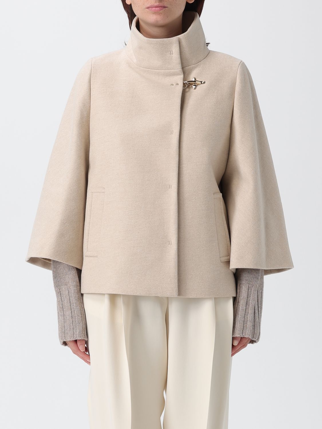 Fay Coat  Woman Color Ivory In Neutral