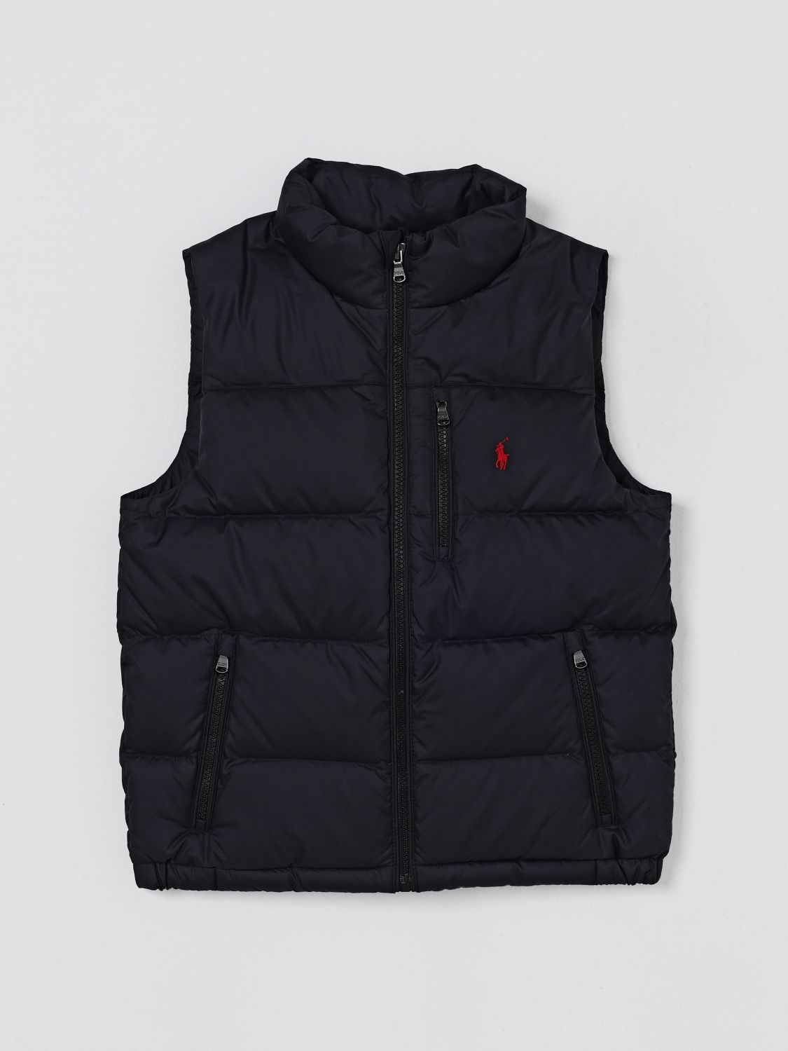 Polo Ralph Lauren Waistcoat  Kids Color Black In Animal Print