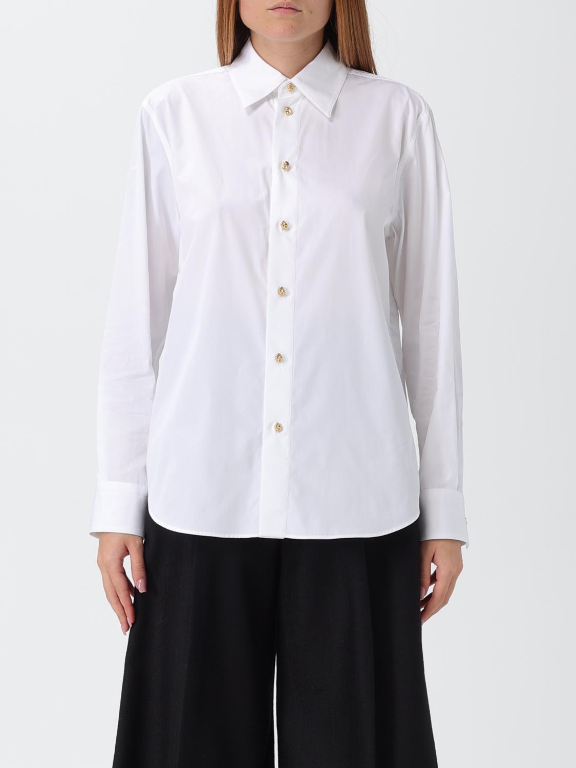 Bottega Veneta Womens White Knot Regular-fit Cotton Shirt In White