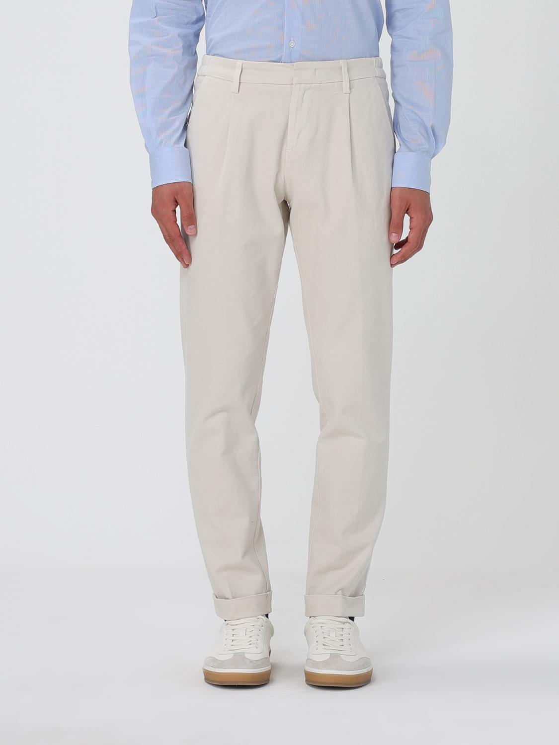 Fay Pants Men Color Yellow Cream In White