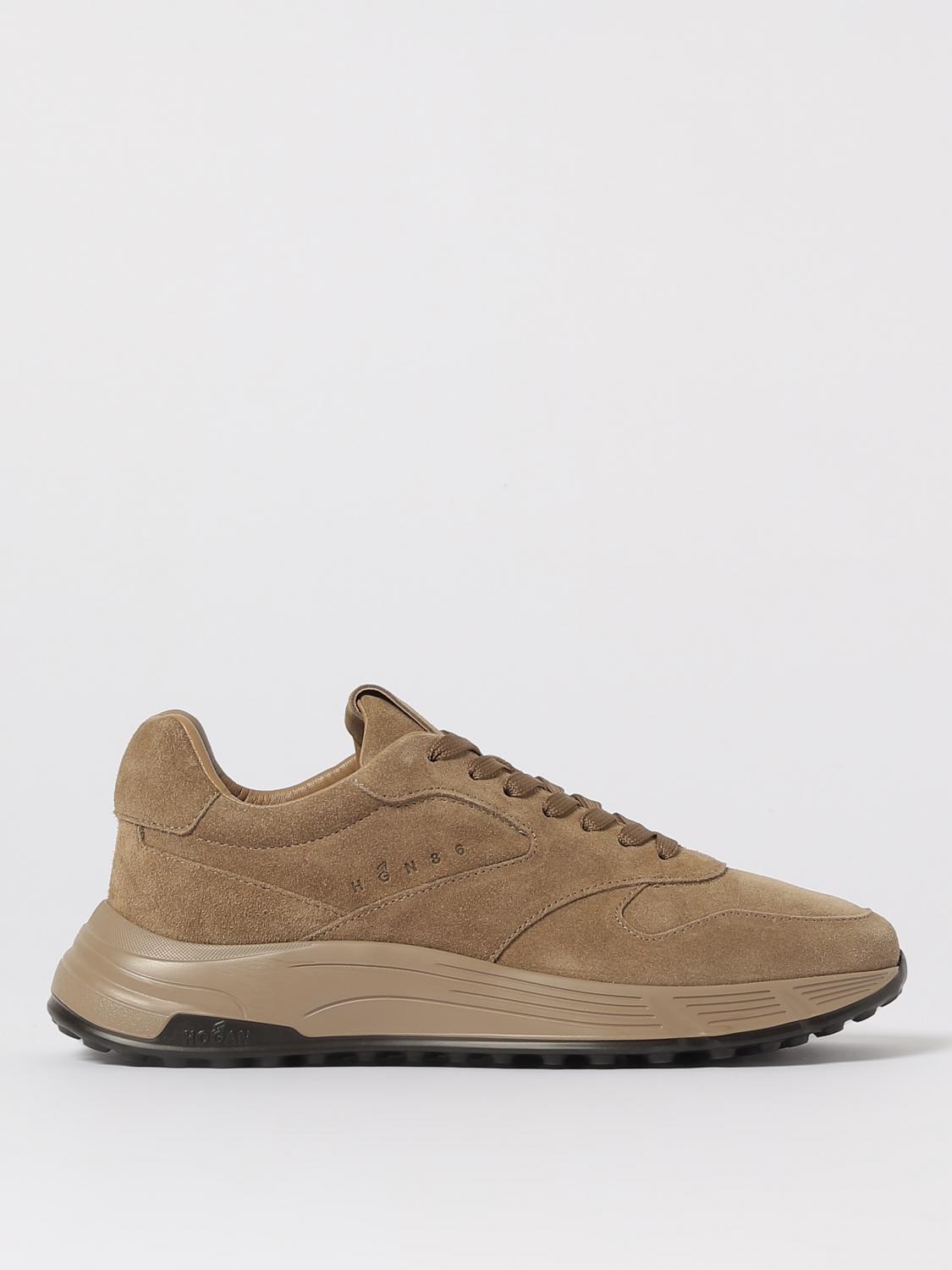 Hogan Suede Sneakers In Neutral