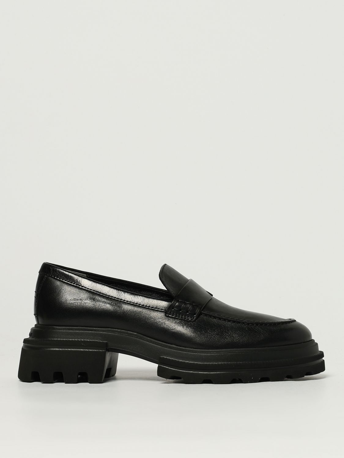 Hogan Loafers Woman Color Black In Black