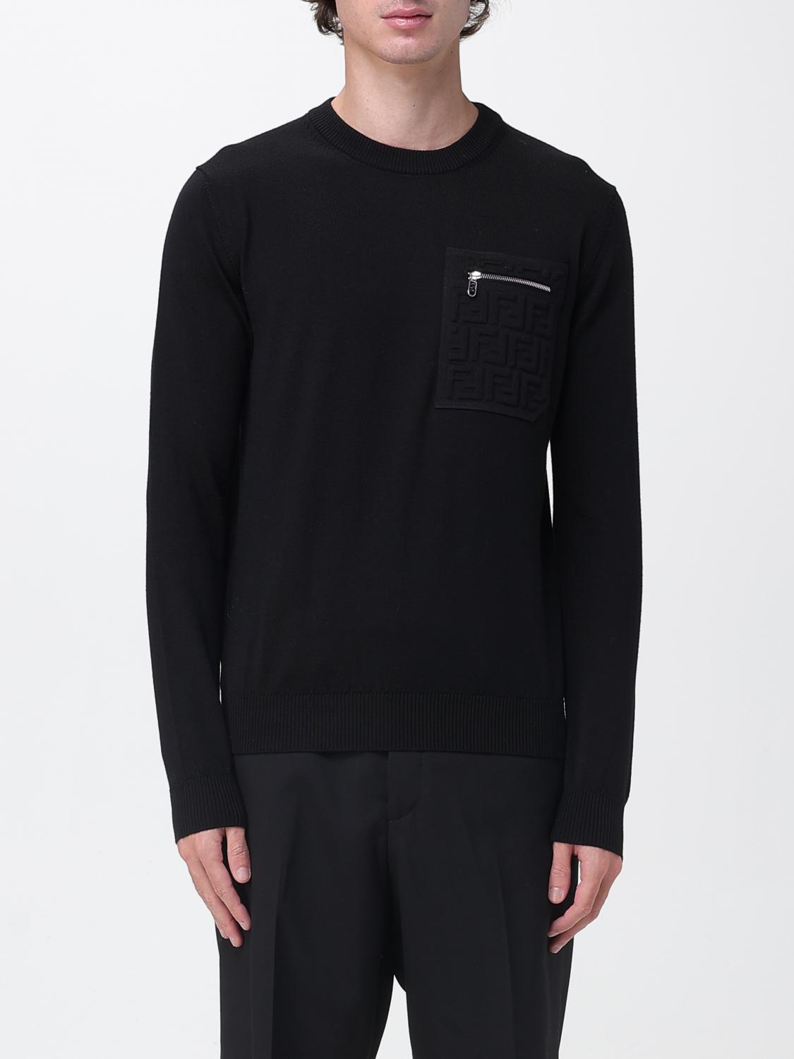 FENDI FENDI Sweater Men color Black　フェンディ セーター メンズ カラー ブラック