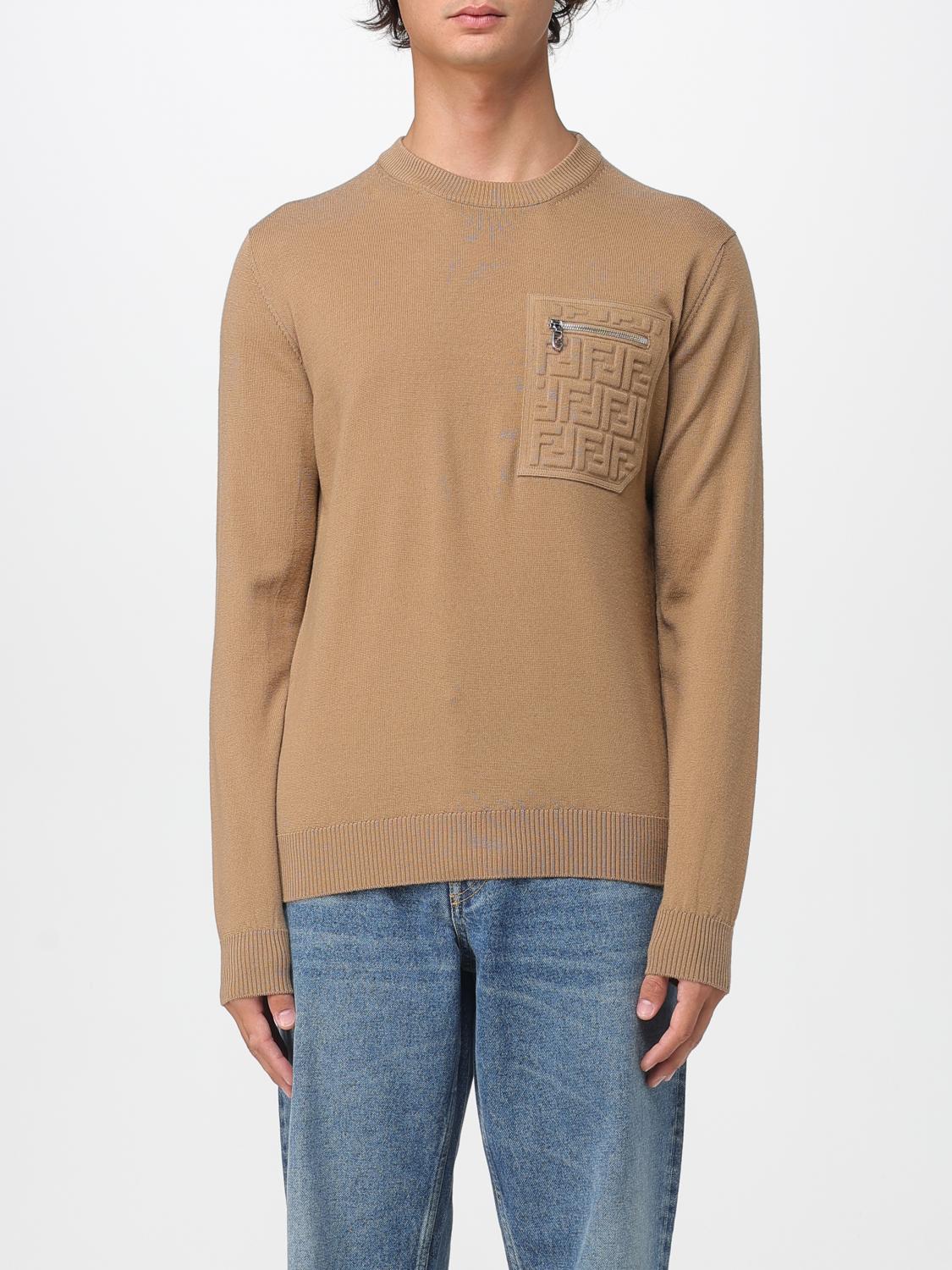 FENDI FENDI Sweater Men color Camel　FENDI セーター メンズ カラー キャメル