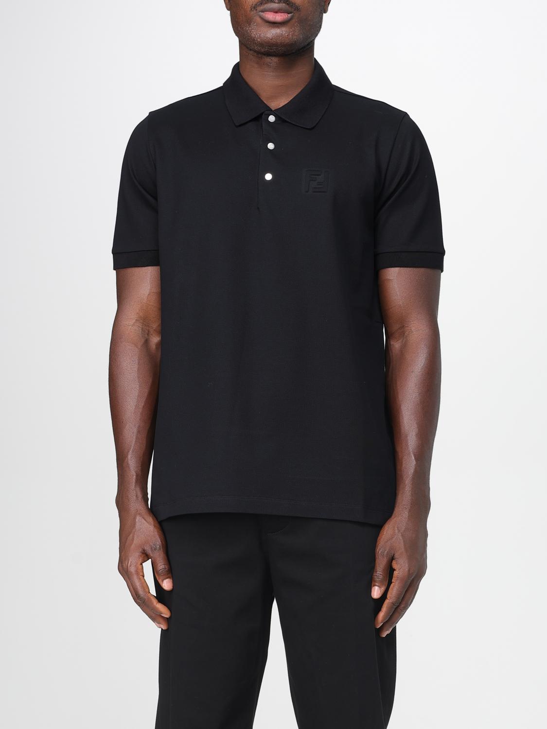 Polo Shirt FENDI Men color Black Polo Shirt FENDI Men color Black