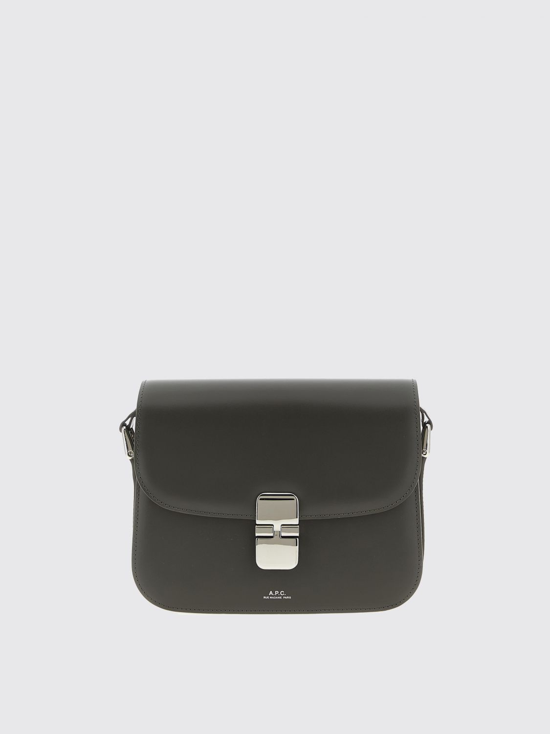 Apc Small Grace Shoulder Bag With Adjustable Strap In Gray