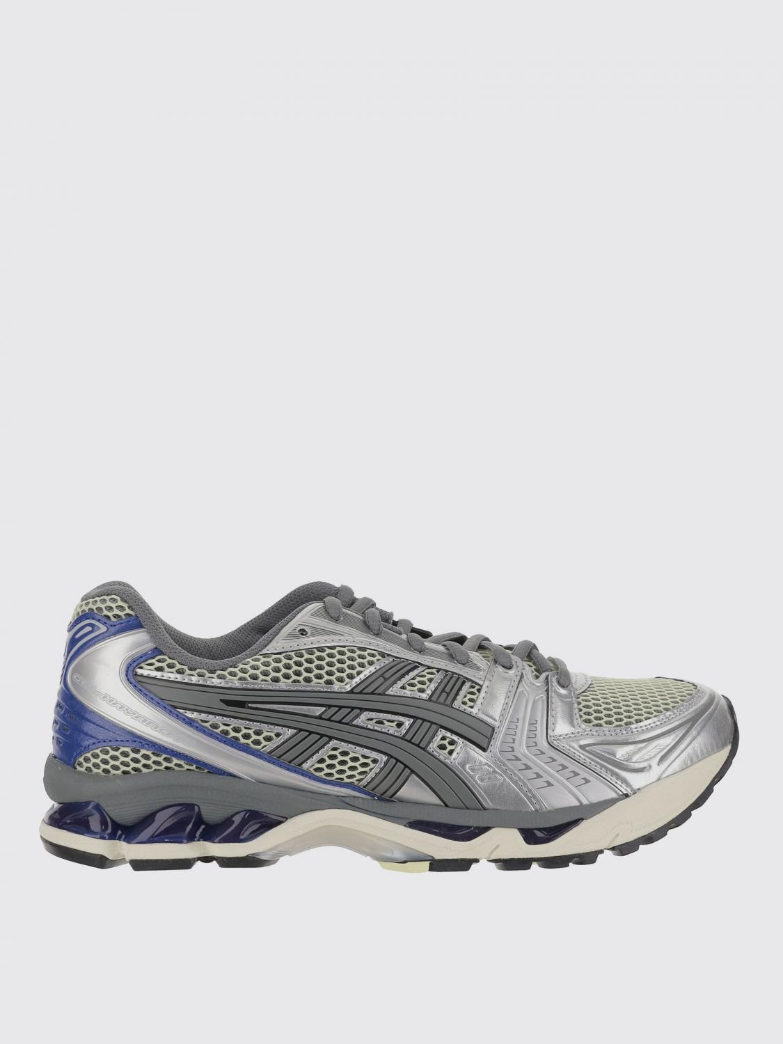 Asics Casual Sneakers With Mesh Upper And Rubber Outsole In Gray