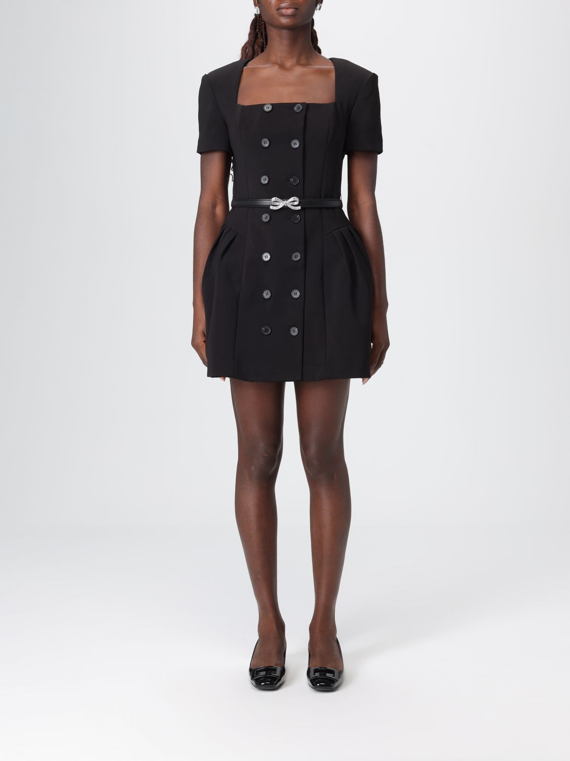 Self-portrait Dress  Woman Color Black In Black