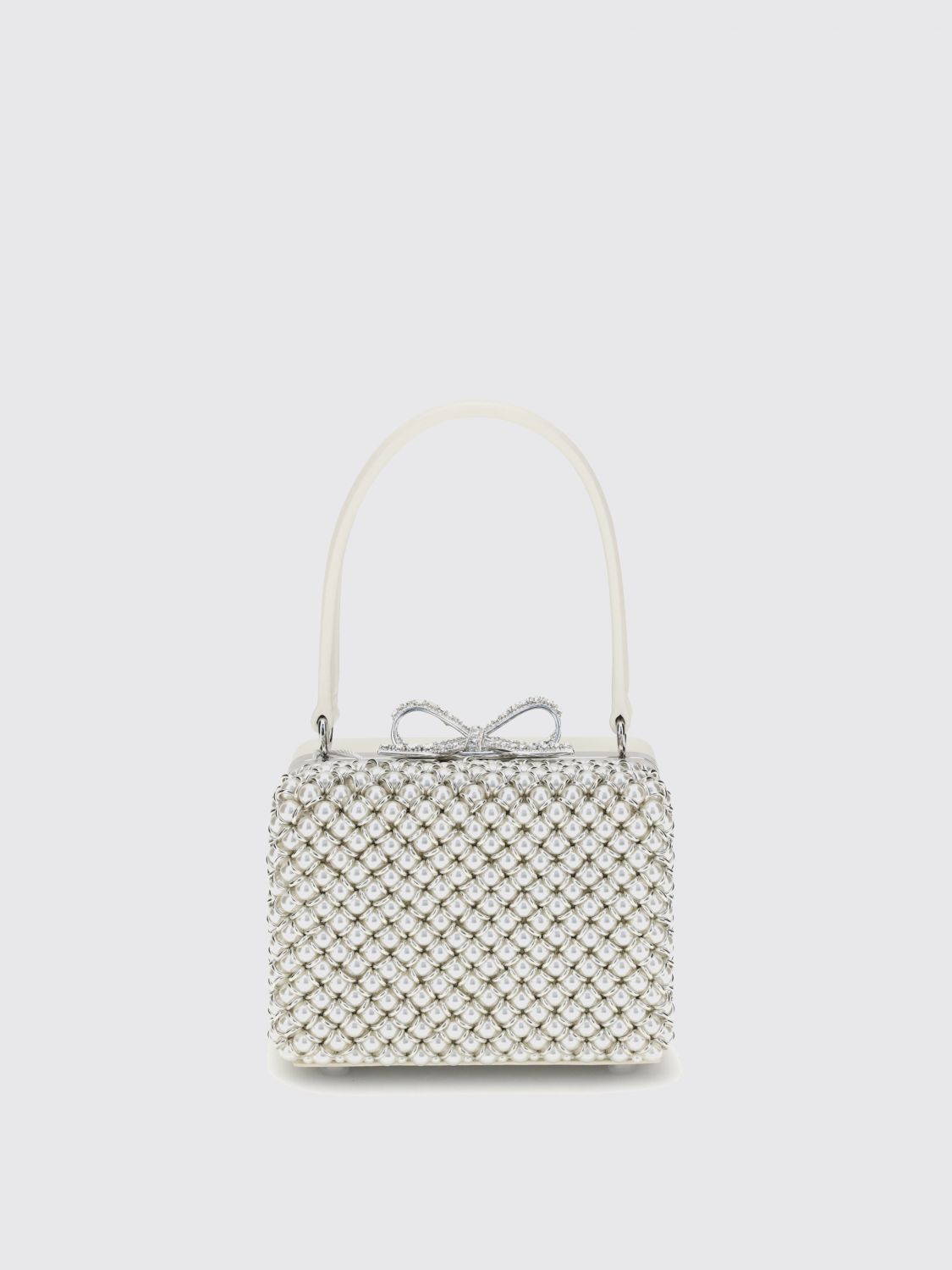 Self-portrait Shoulder Bag Woman Color Yellow Cream In Yellow