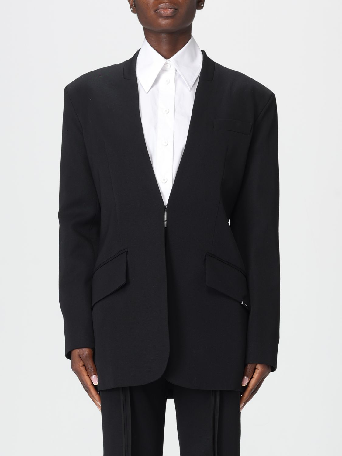 Attico Jacket The  Woman Color Black In Black