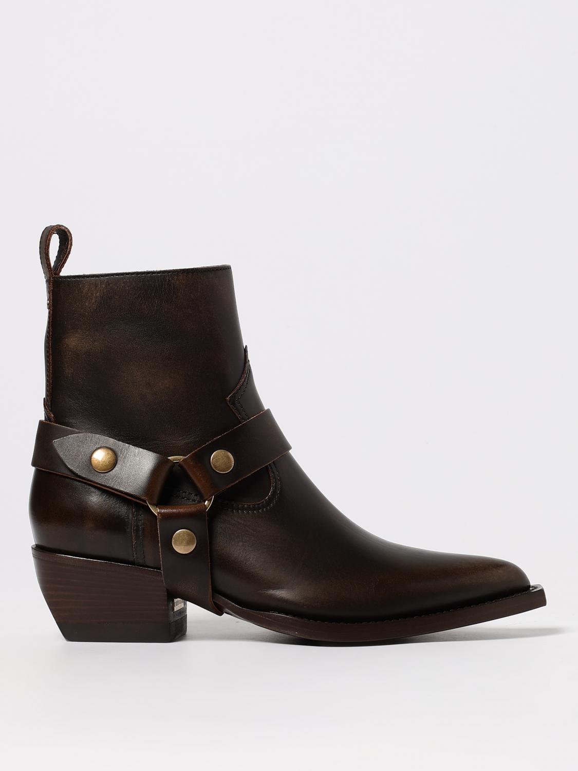 Golden Goose Deluxe Brand Women Debbie Distressed Leather Boots In Brown