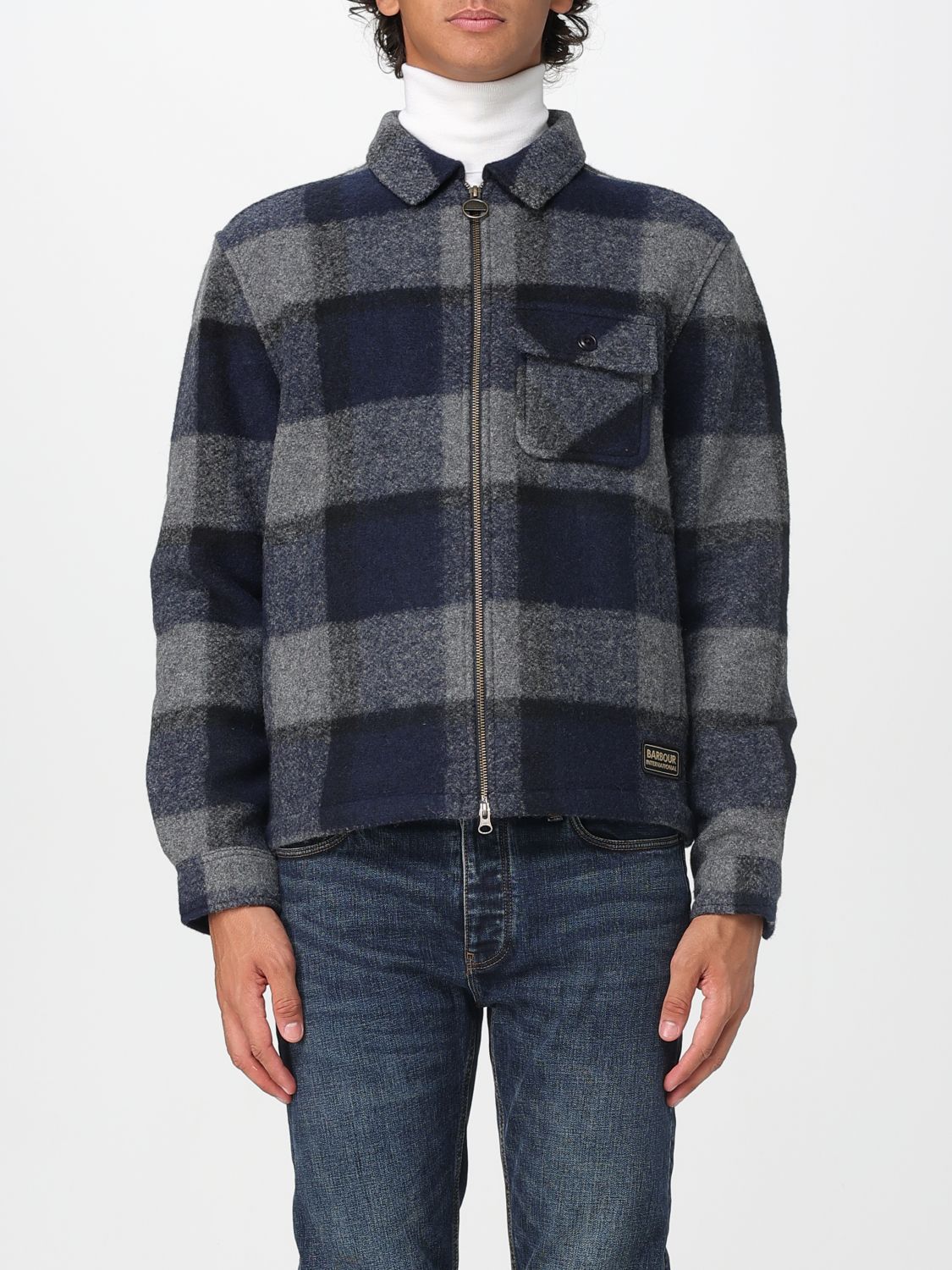 Barbour Overshirt Hailwood In Gray