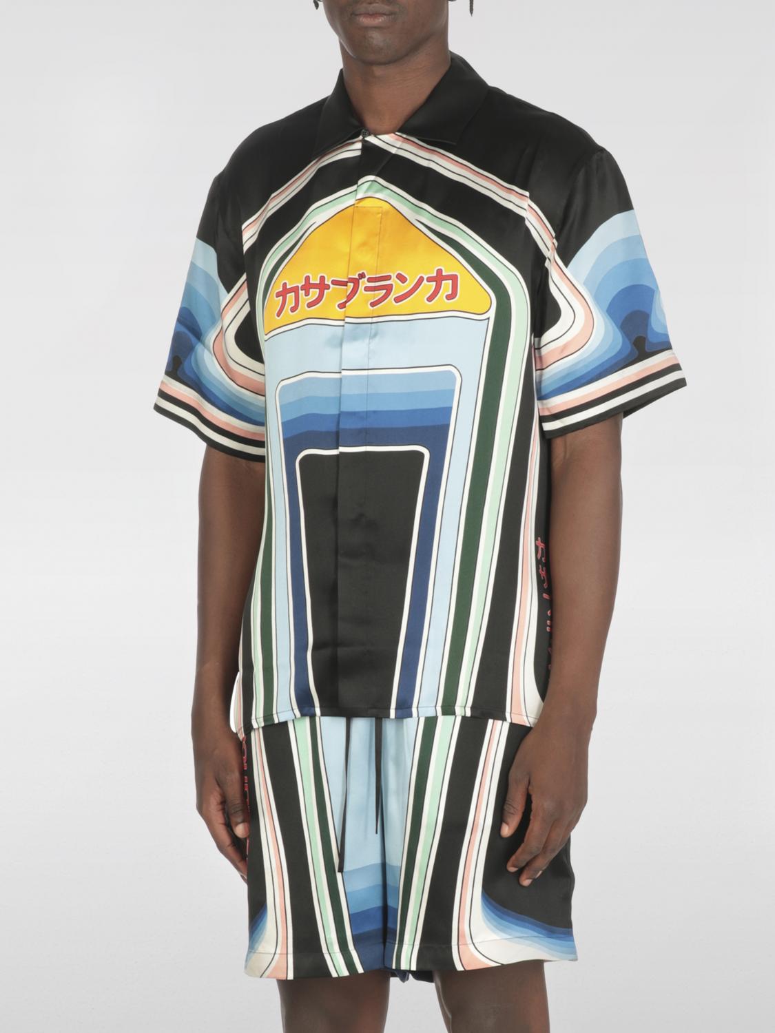 Casablanca Short Sleeve Cuban Collar Shirt In Multi