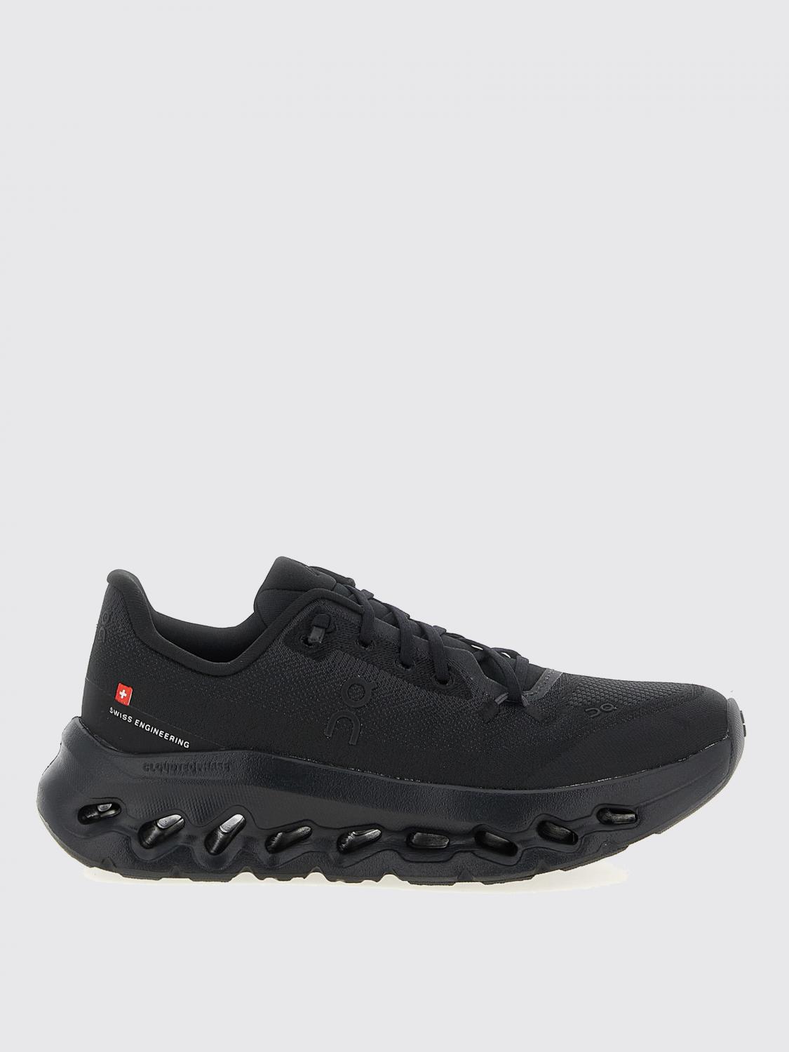 On Running Innovative Cloud-structured Sneakers With Exceptional Cushioning In Black