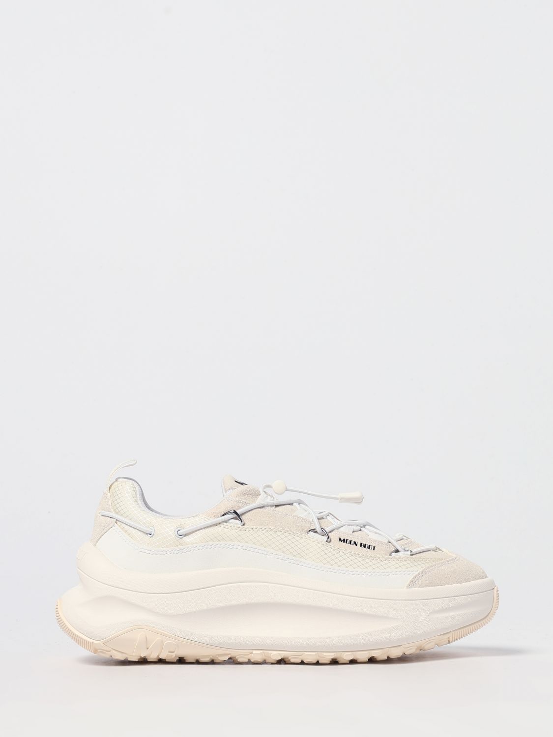 Moon Boot Water-resistant White Sneakers With Sole In Neutral