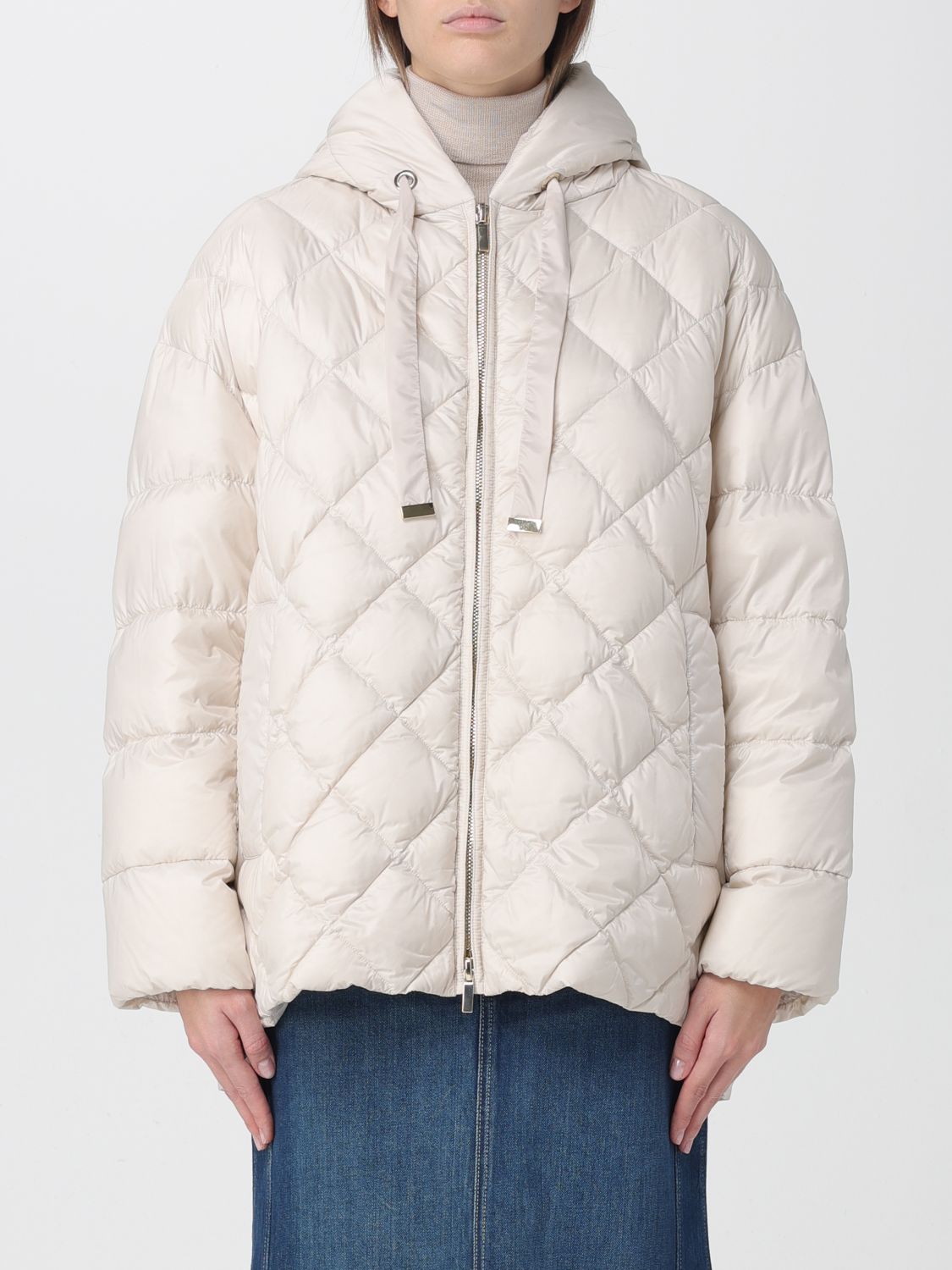 Max Mara The Cube Jacket Woman Color Milk In Gray