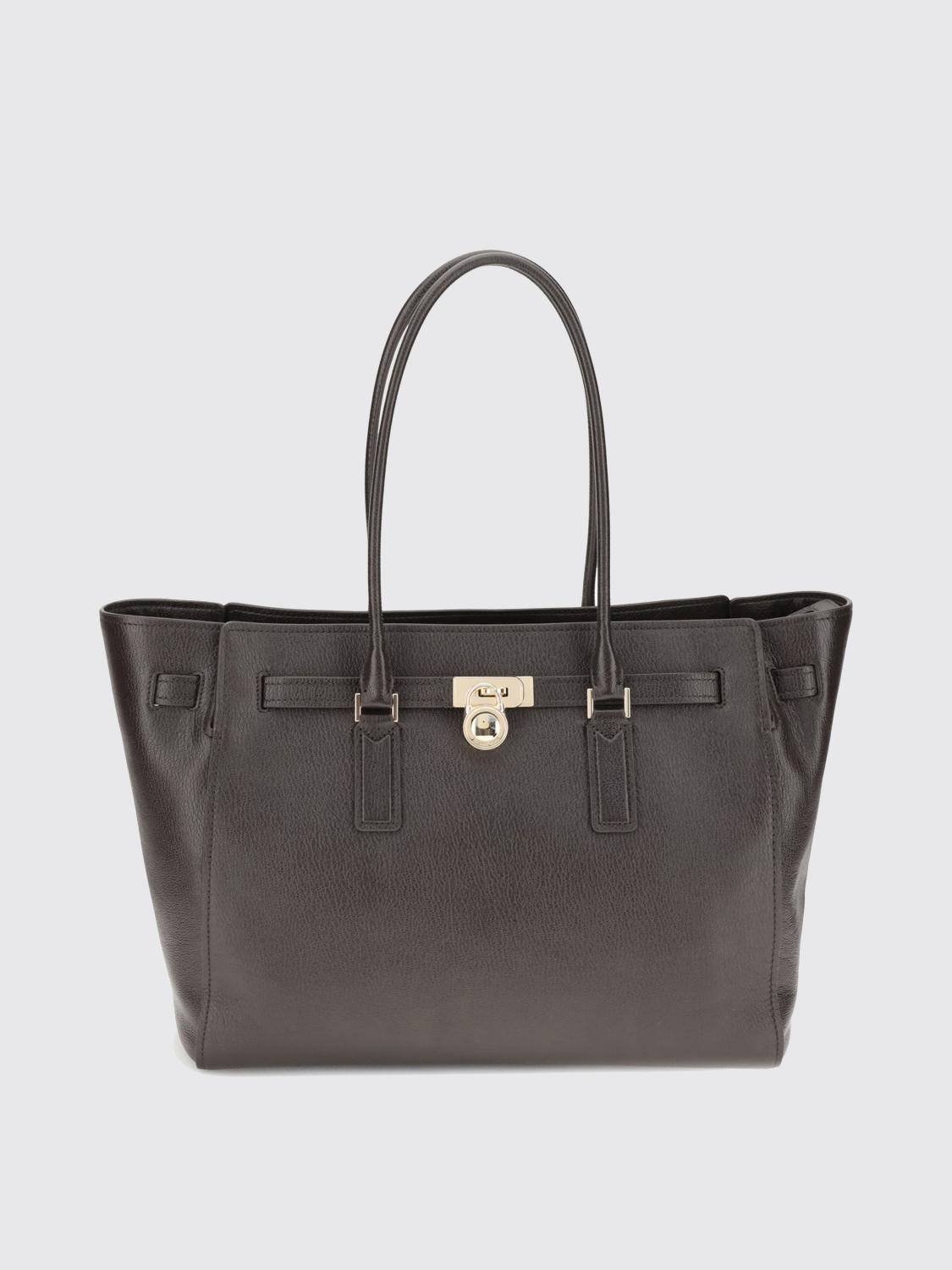 Michael Kors Large Hamilton Moderne Tote Bag In Brown