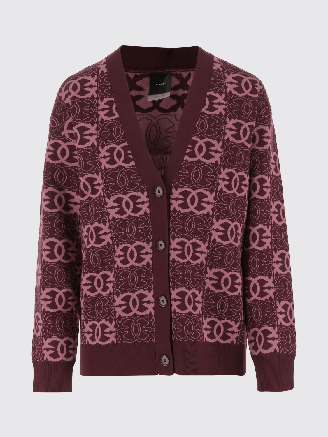 Pinko Sweater Woman Color Red In Burgundy