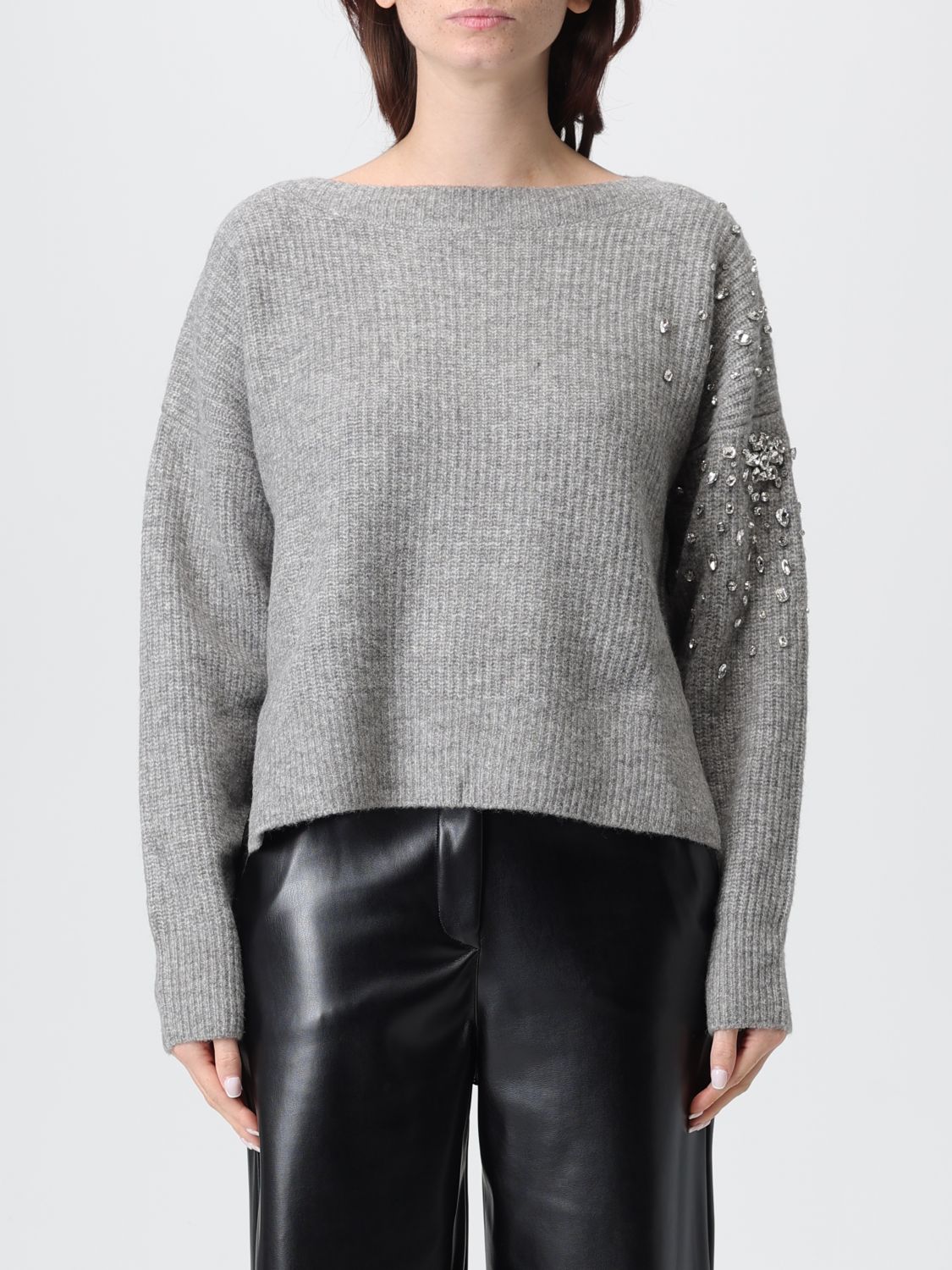 Liu •jo Sweater Liu Jo Woman Color Grey In Gray