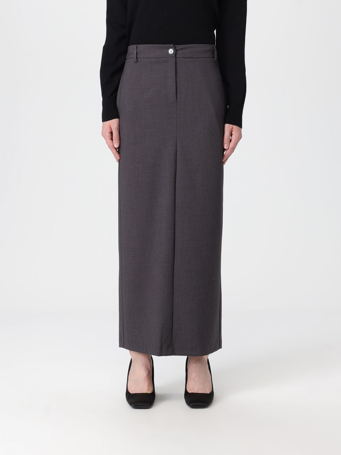 Twinset Skirt  Woman Color Grey In Gray