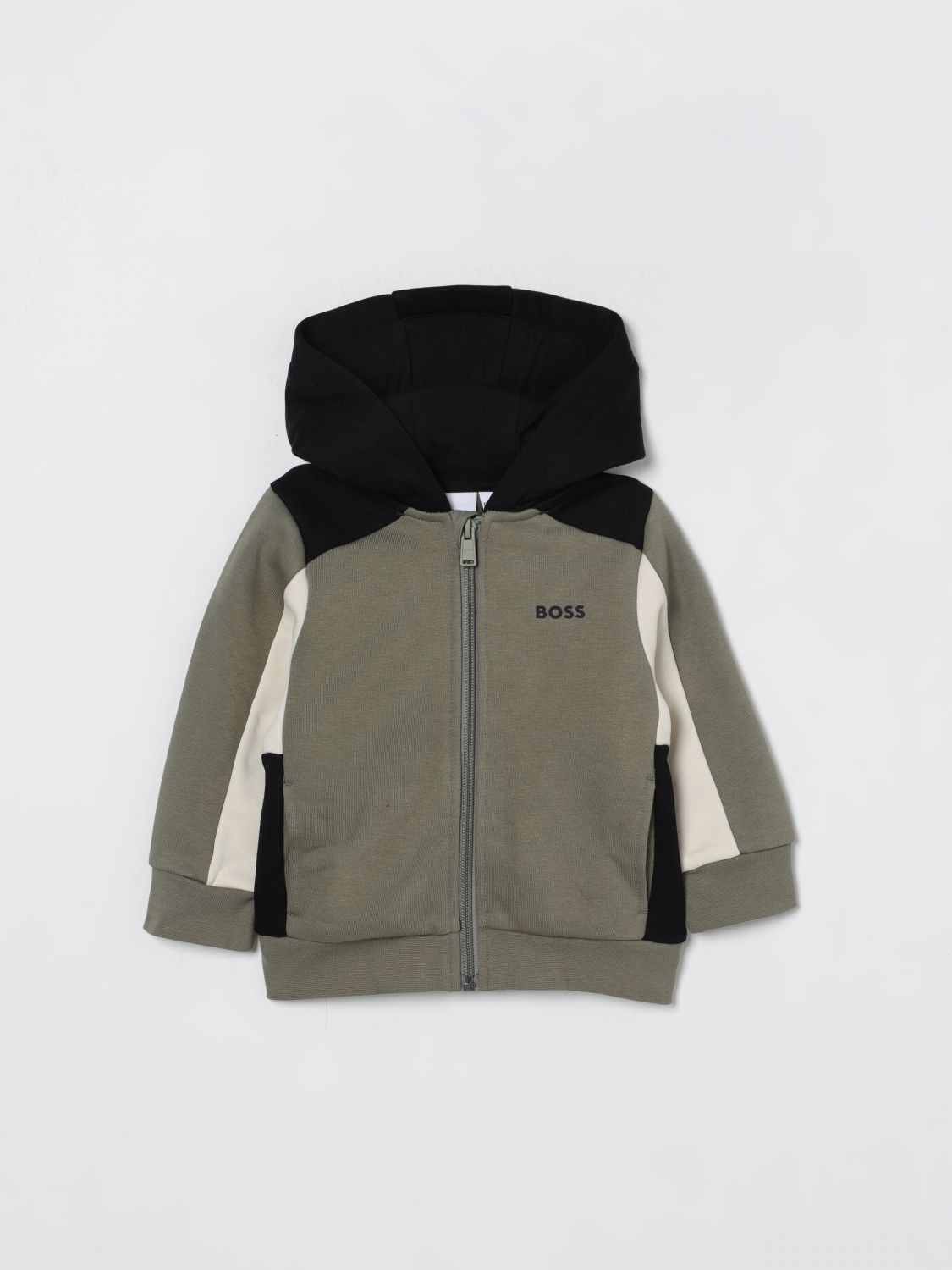 Hugo Boss Sweater Boss Kids Color Green In Green