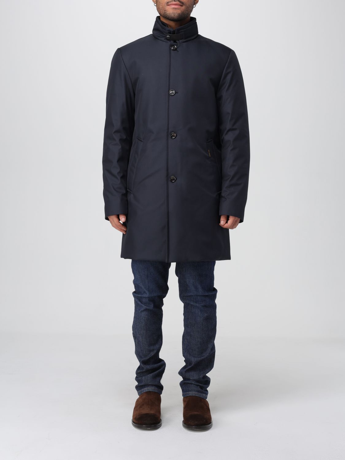 Moorer Coat Men Color Blue In Blue