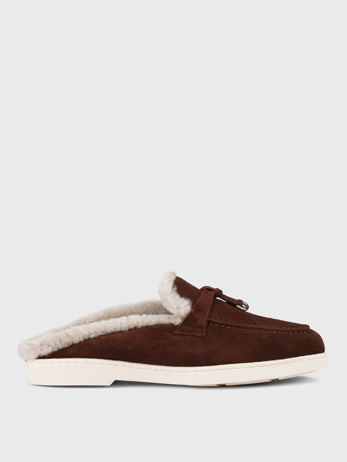 Doucal's Flat Sandals Woman Color Brown In Brown