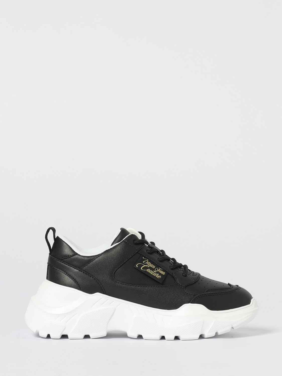 VERSACE JEANS COUTURE Sneakers Woman color Black　VERSACE JEANS COUTURE スニーカー ウィメンズ カラー ブラック VERSACE