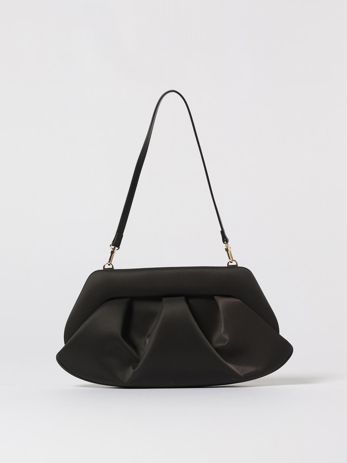Themoirè Tia Vegan Fabric Handbag In Black