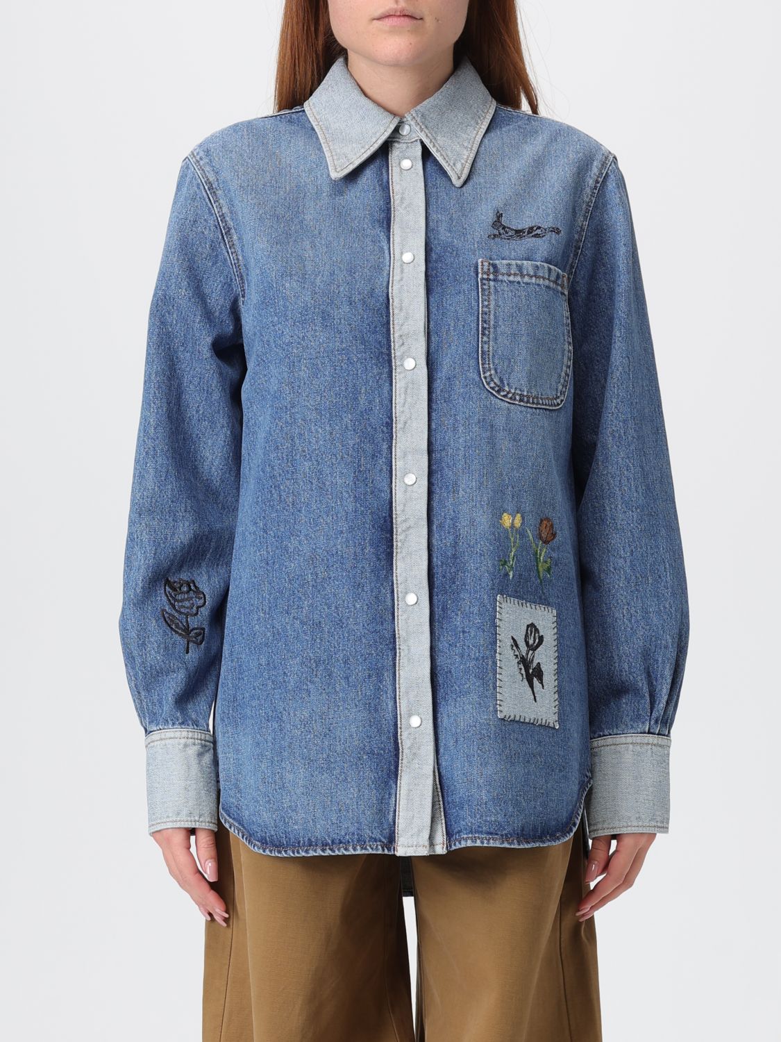 Marni Shirt Woman Color Blue In Blue