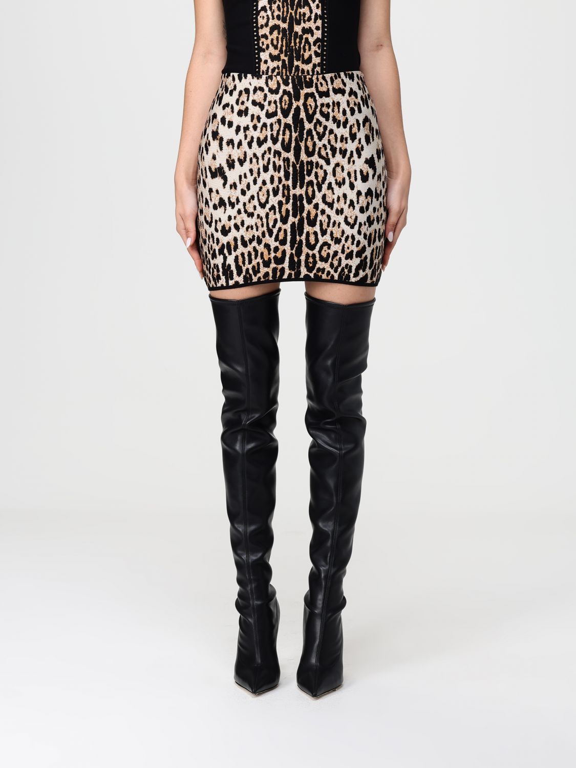 Roberto Cavalli Skirt  Woman Color Natural In Multi