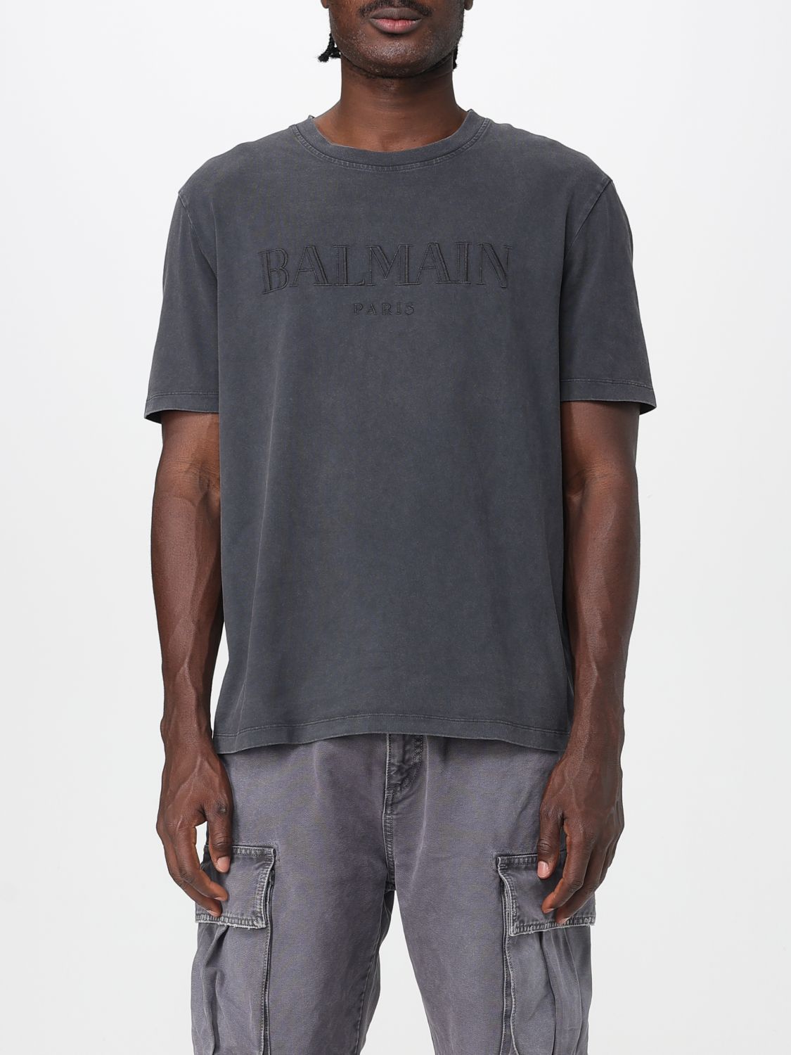 Balmain T-shirt  Men Color Grey In Gray