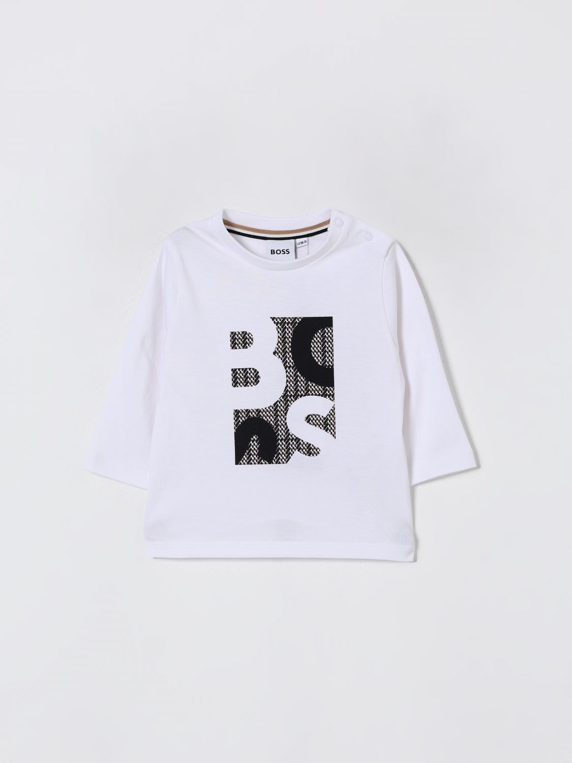 Hugo Boss T-shirt Boss Kids Color White In White