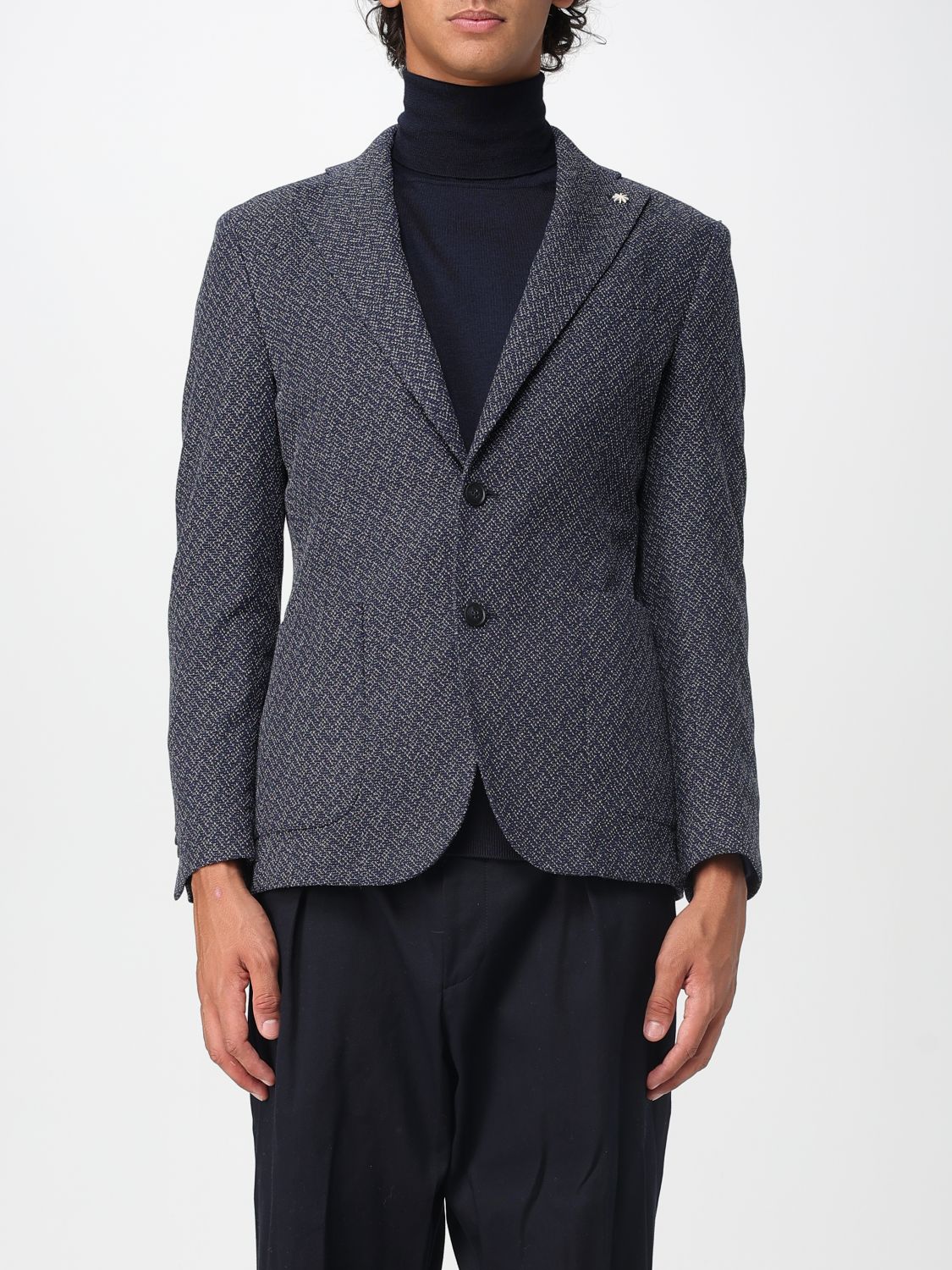 Manuel Ritz Blazer Men Color Blue In Gray