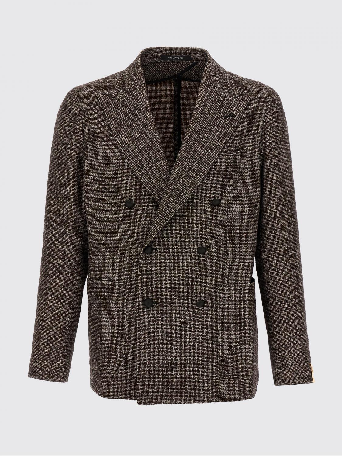 TAGLIATORE Jacket Men color Coffee TAGLIATORE