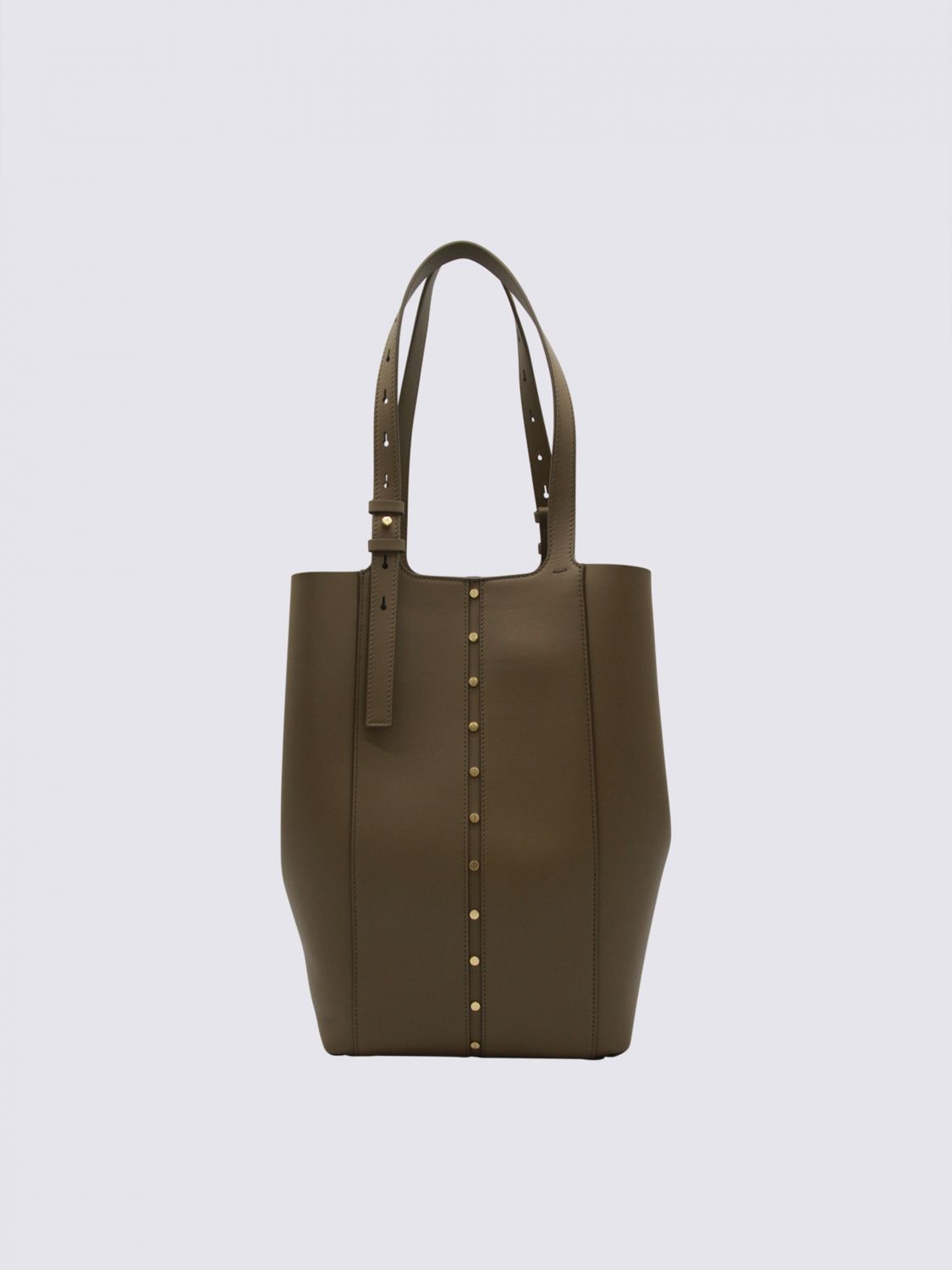 Golden Goose Studded Detail Adjustable Strap Tote Bag In Brown