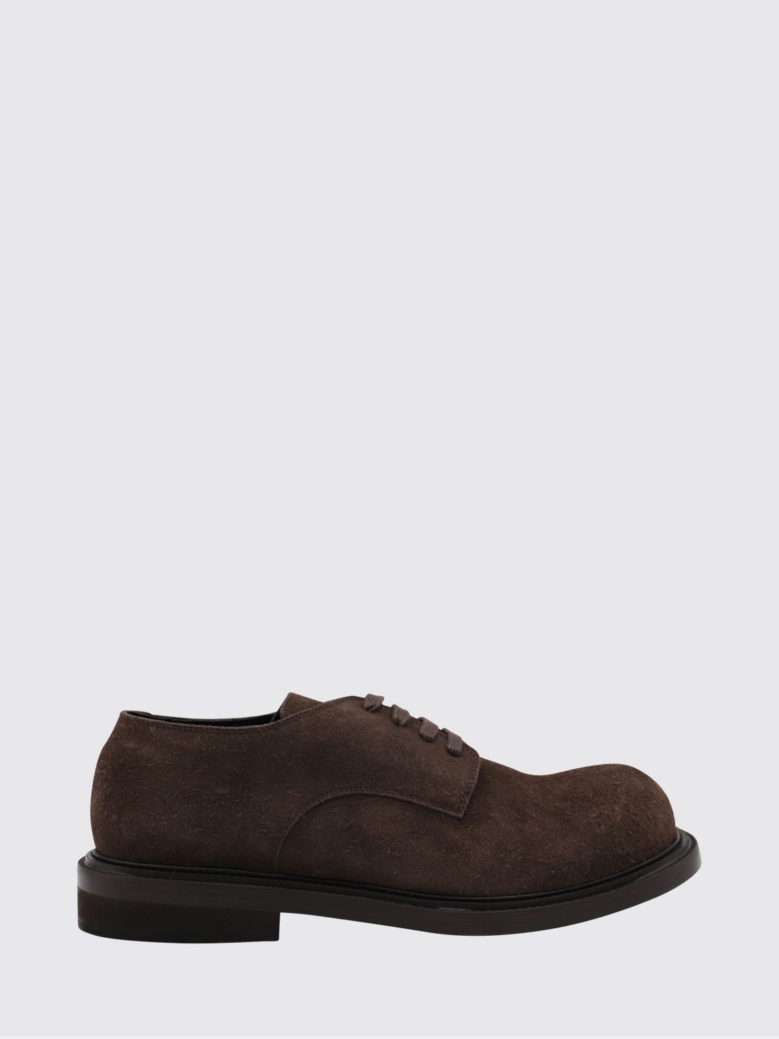 Moschino Lace-up Brogues Leather Sole In Brown