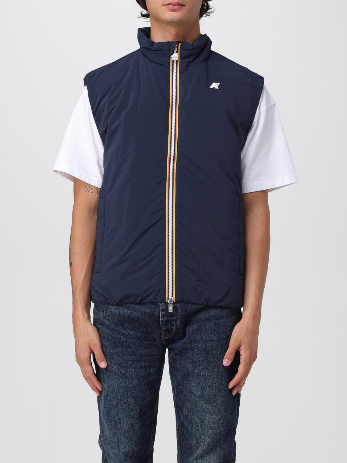 K-way Valen Stretch Nylon Sleeveless Jacket In Blue